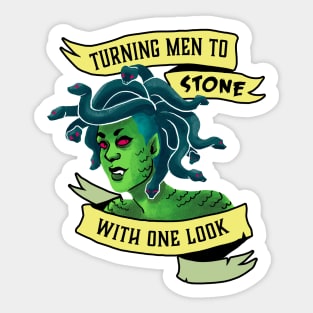 Turning men to stone with one look Sticker